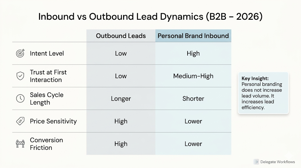 LinkedIn Personal Branding dashboard comparing multiple performance metrics